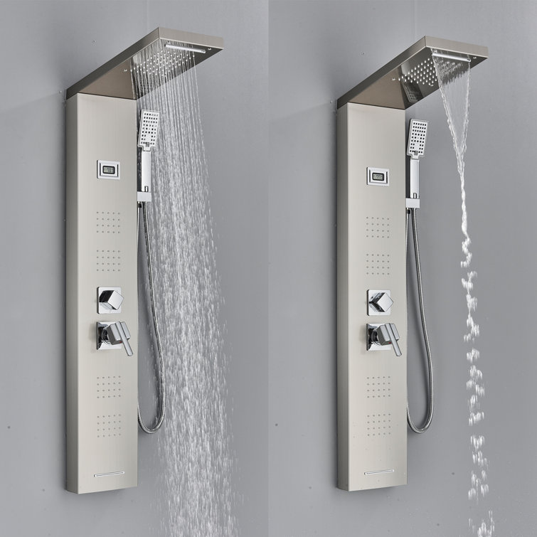 AlenArtWater 47.63'' Shower Panel with Fixed Shower Head Wayfair